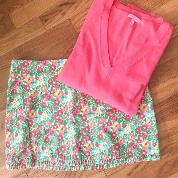 Lilly Pulitzer floral skirt - Picture 4 of 5